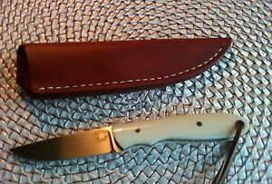 Custom Knife Gene Ingram D2 white bone