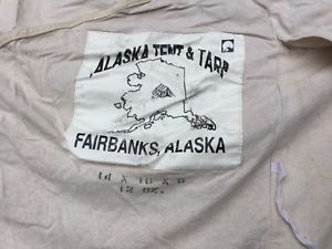 14 x 16 ALASKA TENT AND TARP CO CANVAS WALL TENT PEAKED USA MADE