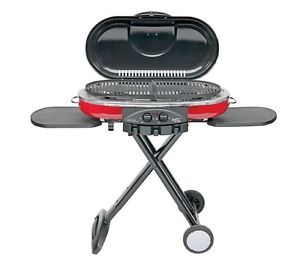 Portable Roadtrip Propane Gas Grill Outdoor Camping BBQ Deluxe Cooker Coleman