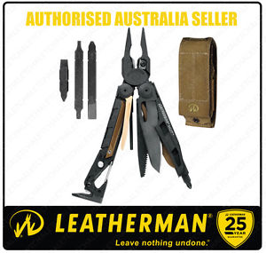 Leatherman Black MUT Stainless Steel Multi Tool & Sheath & Bit Kit *AUTH AUS DEA