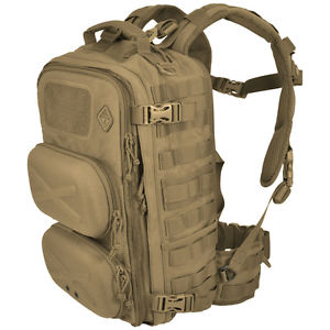 HAZARD 4 CLERK FRONT/BACK POD ORGANIZER BACKPACK HYDRATION CORDURA PADDED COYOTE