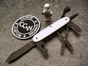 Custom Victorinox Stormtrooper Alox SAK Swiss Army Knife white Cerakote black