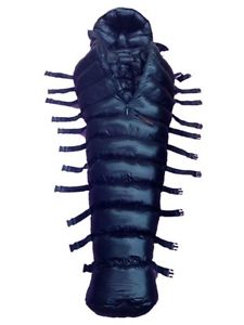 Shiny Glossy Nylon Wetlook Bondage Down Sleeping Sack Puffy Winter Sleeping Bag