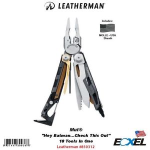 Leatherman #850312 MUT, Tactical Multi-Tool, w/Black Molle USA Sheath, Wrench