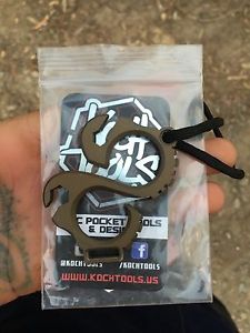 Koch Solo 2.1 Brass Bottle Opener Edc Everyday Carry, Knux Pocket Dump