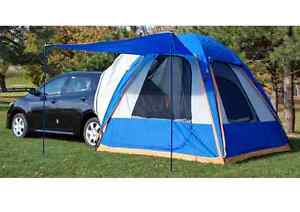 Easy Set-up Large Awning 3 Mesh Windows Removable Sleeve Dome-To-Go Vehicle Tent