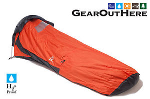 Aqua Quest Hooped Bivy - Single Pole Multi Season Waterproof Shelter - Orange