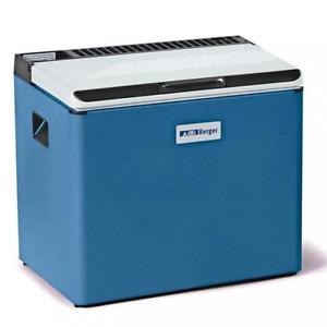 Berger Kühlbox RC1600GC mit Gaskartusche Camping Caravan Strom Batterie blau