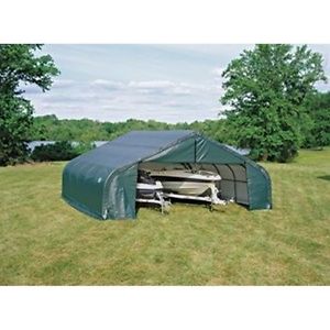Shelterlogic 78441 22X20X11 Peak Style Shelter, Green Cover New
