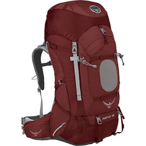 OSPREY AETHER 85 Liter Multi Day Awesome Backpack Men Red Size Large Retail $350