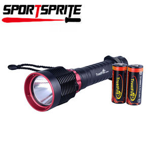 TrustFire 1600LM 2Mode CREE XHP70 Rechargeable Battery Diving Flashlight Set
