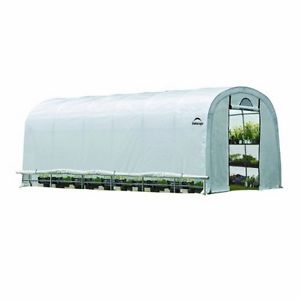 Shelter Logic Grow It Heavy Duty Walk-Thru Greenhouse, Round, 12 By 24 By 8-Feet
