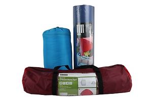 The Deluxe Camping/Festival Pack For 2 - 2 Sleeping bags, tent, 2 camping mats