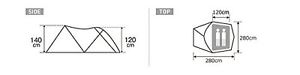 Snow Peak (snow peak) tent set up the dome 2 SSD-360 [for two] FREE SHIPPING