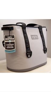 YETI hopper 30 Over Shoulder Cooler Fog Gray/Tahoe blue