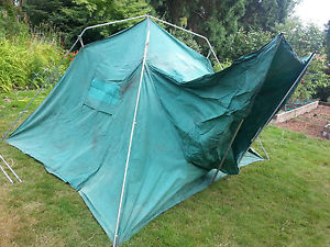 EXTREMELY RARE Powco canvas "Station Wagon" tent.  9 x 11.  Very heavy canvas!