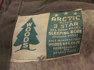 Vintage Woods Arctic 3 Star Down & Wool Sleeping Robe Bag 36x76