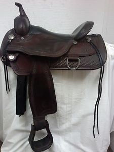 Circle Y 16" Park N Trail #1557 Flex Lite Trail Saddle Used Full Quarter Bar