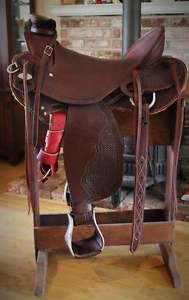 Gorgeous Custom Rockin Y Tack Ranch Reining Cowhorse Saddle 17" seat