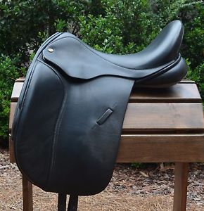 Black Country Eloquence Dressage Saddle – 17.5 M+   **** 7 Day Trial Offered ***