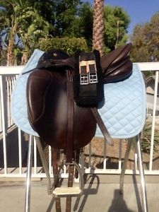 Prestige Top Dressage Saddle Package ~ Dark Brown ~ 16 inches
