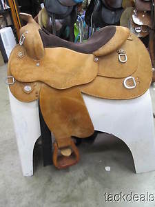 Circle Y Training Work Saddle Demo Used 1X 16" Roughout Trainer
