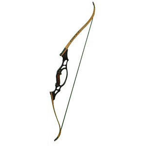Hoyt GameMaster II 62" 45Lb RH Black Riser, Maple Finish Limbs - 084486