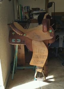15.5 Alamo western barrel saddle fqhb horse
