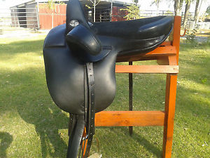 STUNNING Black Elan English Side-Saddle Saddle X Wide, 22" Seat Length/16" Wide