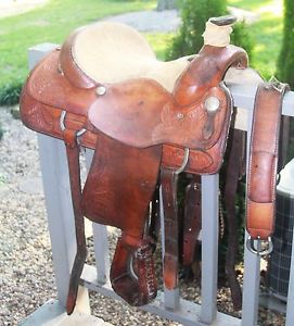 Billy Cook Roper Saddle made in Greenville Texas