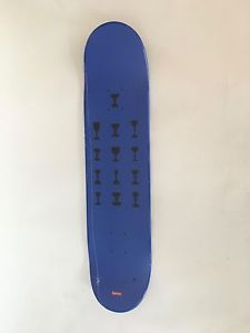 Rare DAMIEN HIRST Spin series SUPREME blue skate deck skateboard
