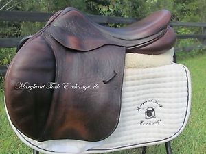 17.5" COUNTY INNOVATION close contact jumping saddle-FORWARD FLAPS-2007 MODEL