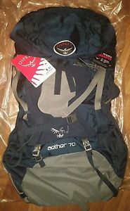 Osprey Aether 70 Backpack (New!): Medium Size, Midnight Blue