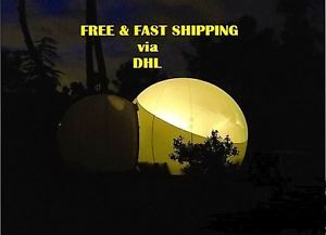 Inflatable Half Transparent Camping Hiking Igloo Bubble Tent-5x3m & 2m corridor