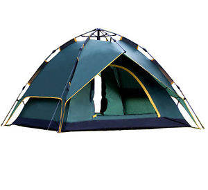 Outdoor Camping Hiking 4 Person Prefessional Double-layer Auto Tent Waterproof