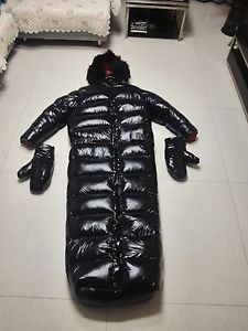 Shiny gloss wetlook nylon down suit bag down sleeping bag closed sleeping bags