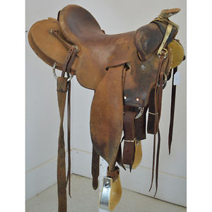 Used 15.5" T/H Saddle Shop Ranch Saddle Code: U155THSADDLESRRO