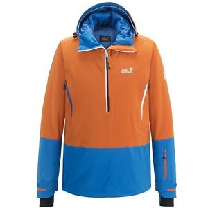 BNWT - Jack Wolfskin Lone Mountain Men RECCO Mens Alpine Jacket Orange Fall LGE
