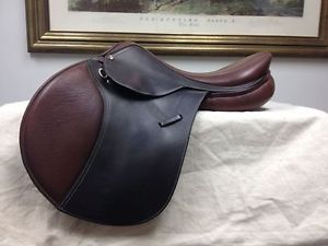 Ovation Competition show jump close contact 16.5 saddle adjustable pessoa gullet