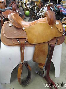 Four T Ben Wheeler Custom Made in TX Roper Roping Saddle Used 2X