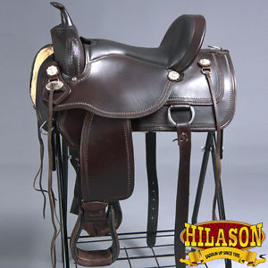 TT116BZ-F HILASON FLEX-TREE ENDURANCE TRAIL HORSE RIDING WESTERN SADDLE 16"