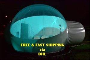 Half Transparent Inflatable Camping Hiking Bubble Igloo Dome Tent(3x5m)