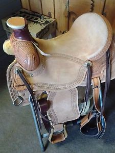 Court's 1/4 Breed 16" Ranch Roper Colt Breaking Saddle 0067X CLEARANCE