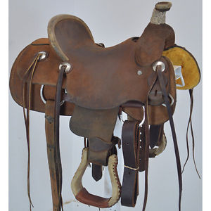 Used 12.5" T&T Trading Maker Youth Ranch Saddle Code: U125TNTTRADINGRA