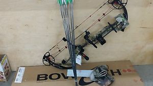 BOWTECH EXPERIENCE 50-60# REALTREE RH NEW IN BOX 2016 RAK PACKAGE TUNED SET UP