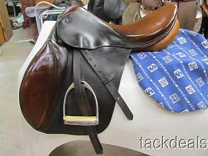 Stubben Seigfried DL All Purpose English Saddle 17 1/2" Used w/Fittings