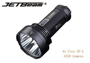 JETBeam T6 4350 lumens Cree XP-L LED 18650 Flashlight 750 meters Beam Distance