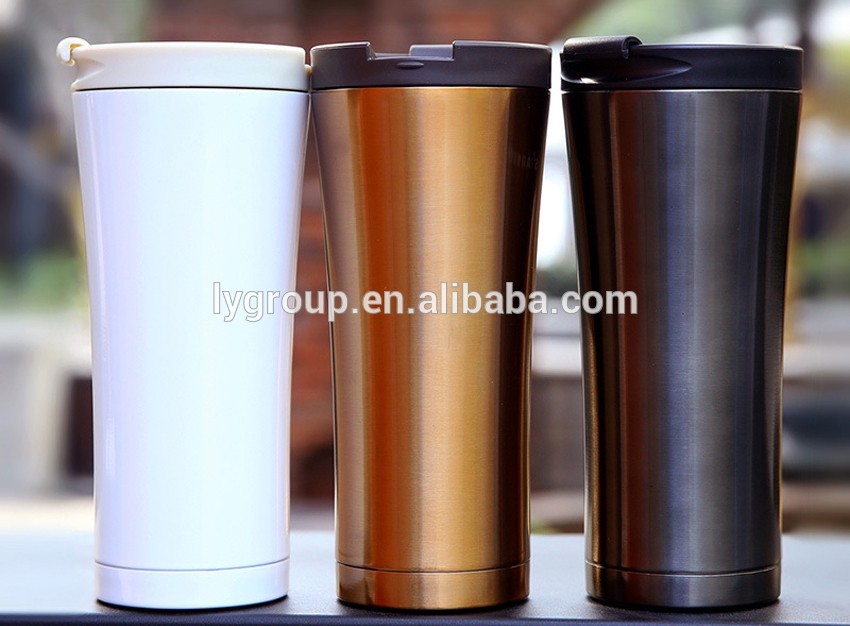 China Imports Wholesale double wall stainless steel thermos cup/insulated coffee cup/custom mugs no minimum tumbler cups