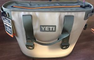 Yeti Hopper 30 Soft Side Cooler Field Tan/Blaze Orange New In Box Free Shipping!