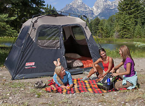 Coleman 6 Person Instant Camping Tent Hiking Outdoor Family Cabin Dome Shelter